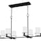 Quoizel Seymour Linear Chandelier 6 Lights Matte Black SEY636MBK - alternate 5